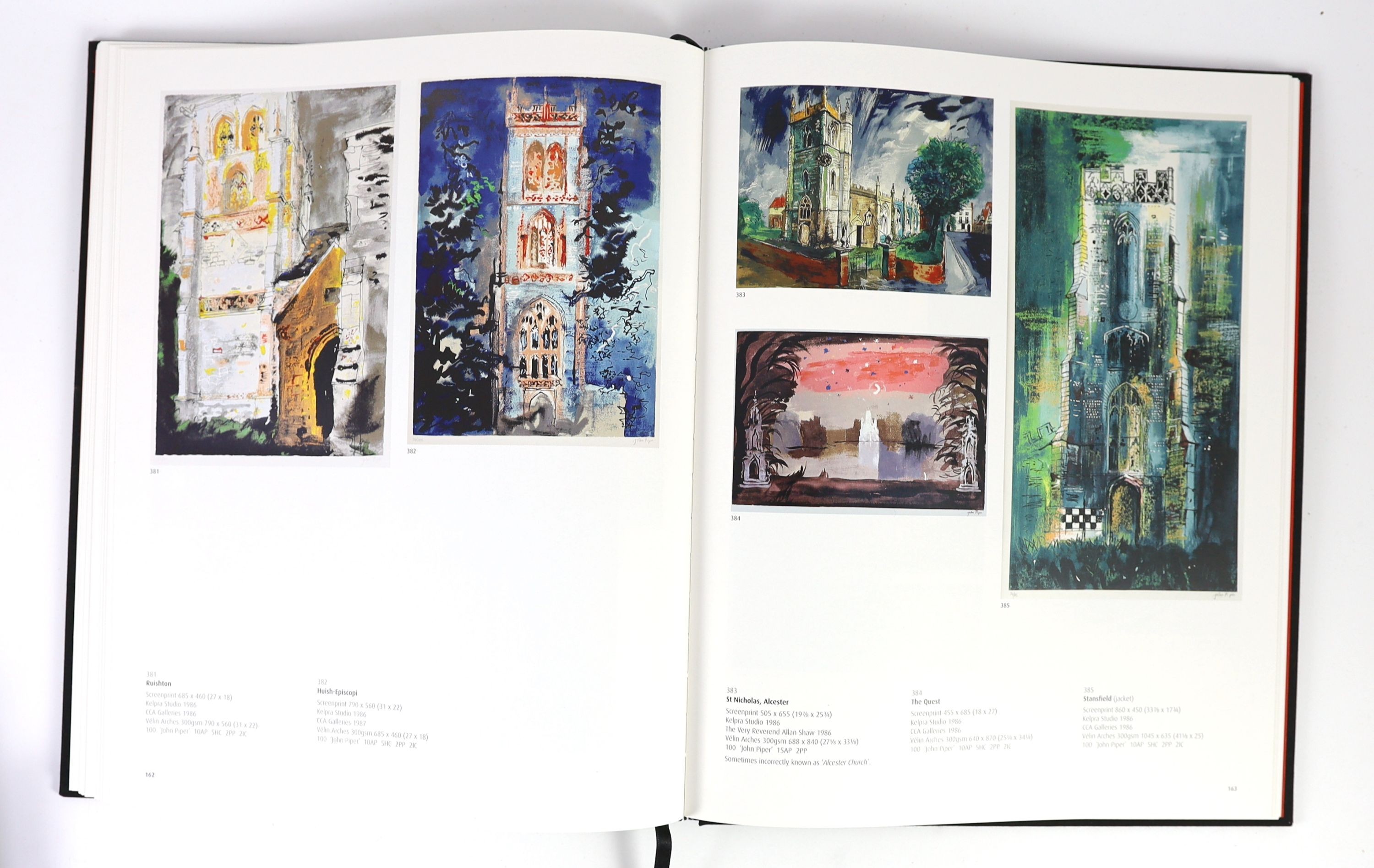 Levinson, Orde - The Prints of John Piper: Quality and Experiment. A Catalogue Raisonne 1923-91. Revised and Expanded Edition, one of 100, 4to, black cloth, together with 2 signed photographs of the author and 3 limited